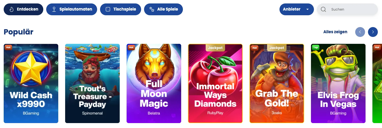 Lukki Casino Spiele