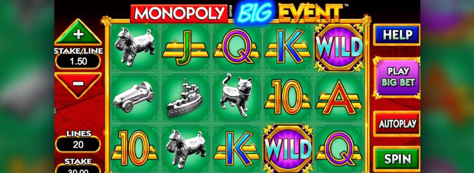 Monopoly Big Event spelplan - Bästa RTP slots