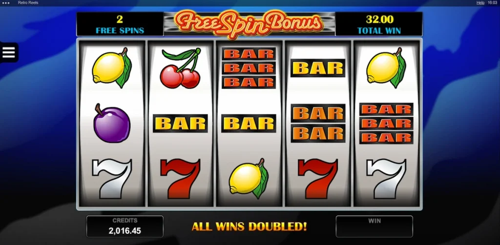 retro reels slot free spins