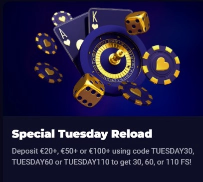 Check Out Lucky7even Special Tuesday Reload Offer!
