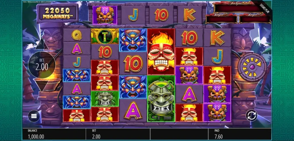 tiki treasures megaways slot