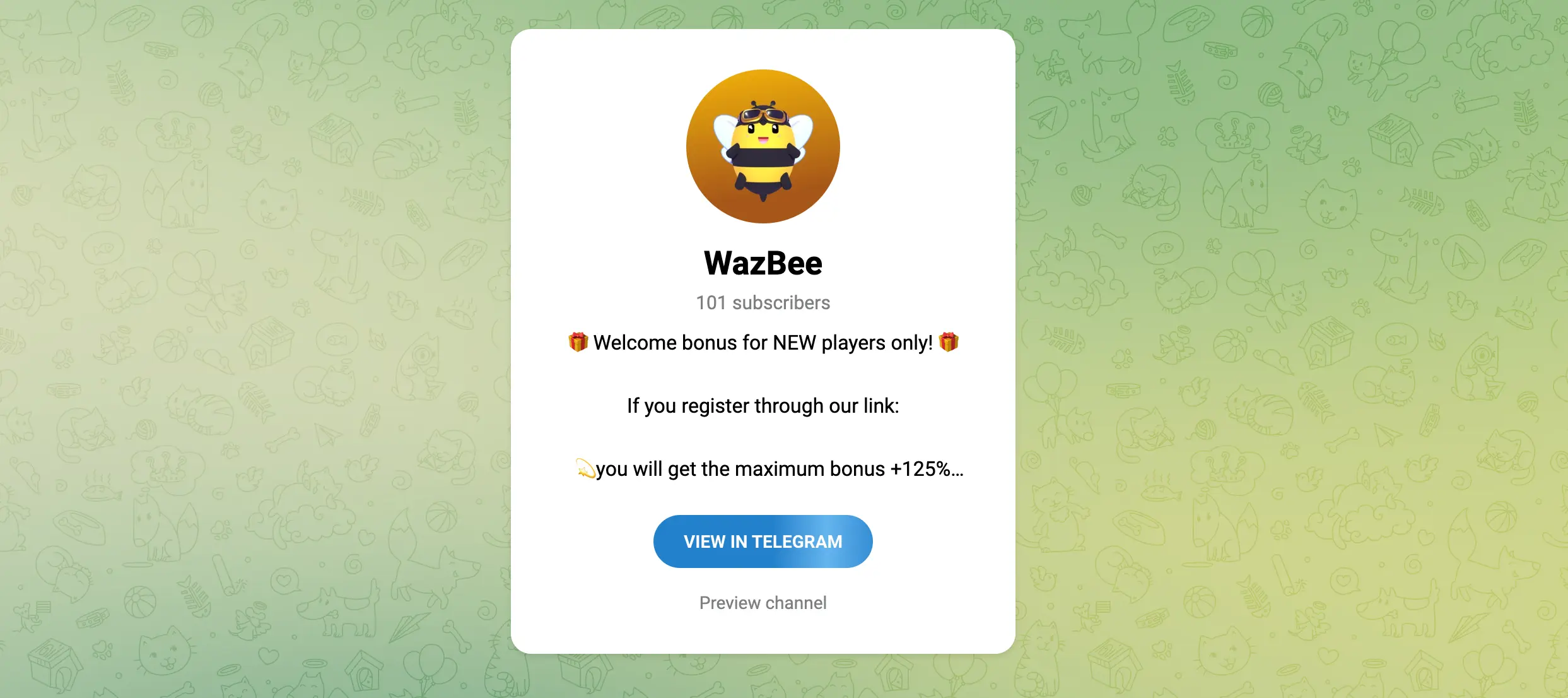 Wazbee Telegram Kanal