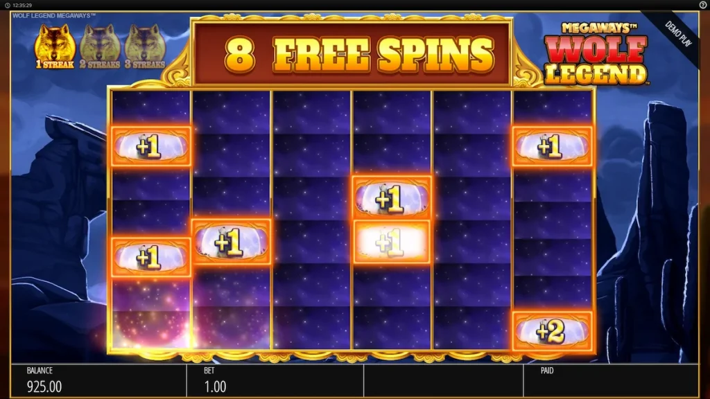 wolf legend megaways free spins