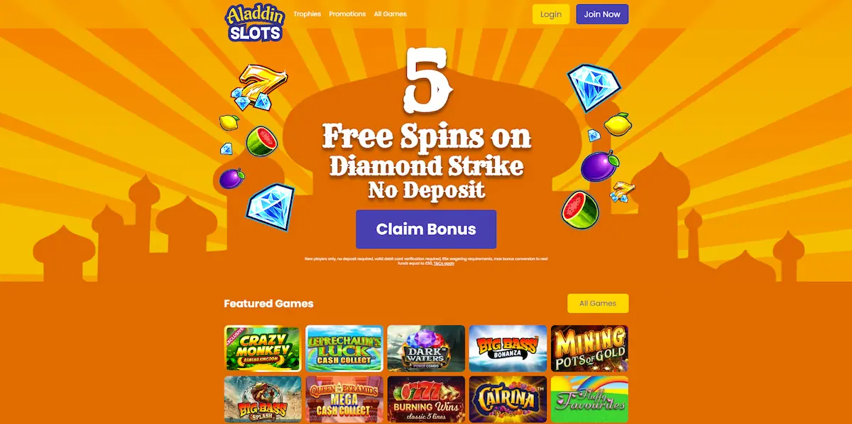 aladdin slots casino screenshot