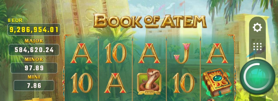 Book of Atem jackpot slot spelplan