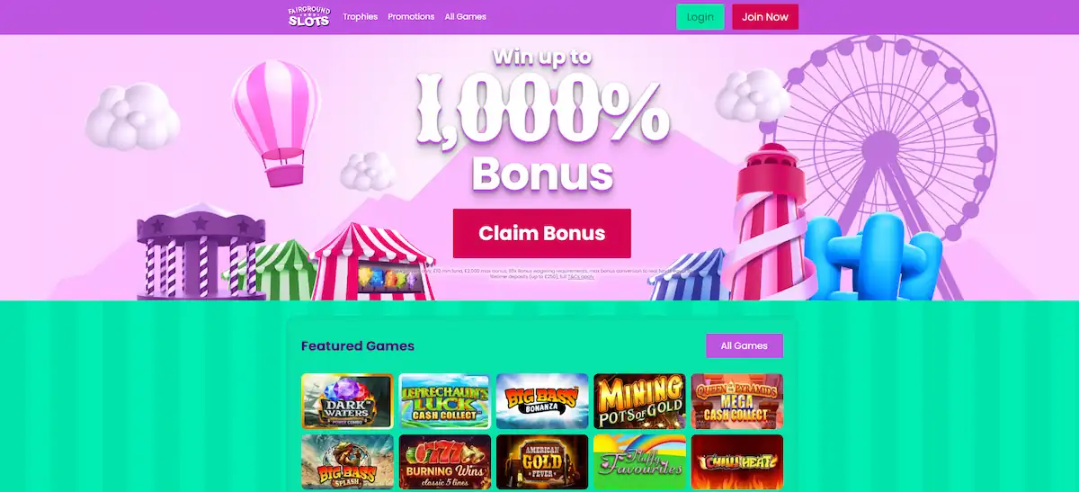 fairground slots casino screenshot
