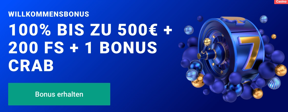 Frumzi Casino mit Bonus Crab