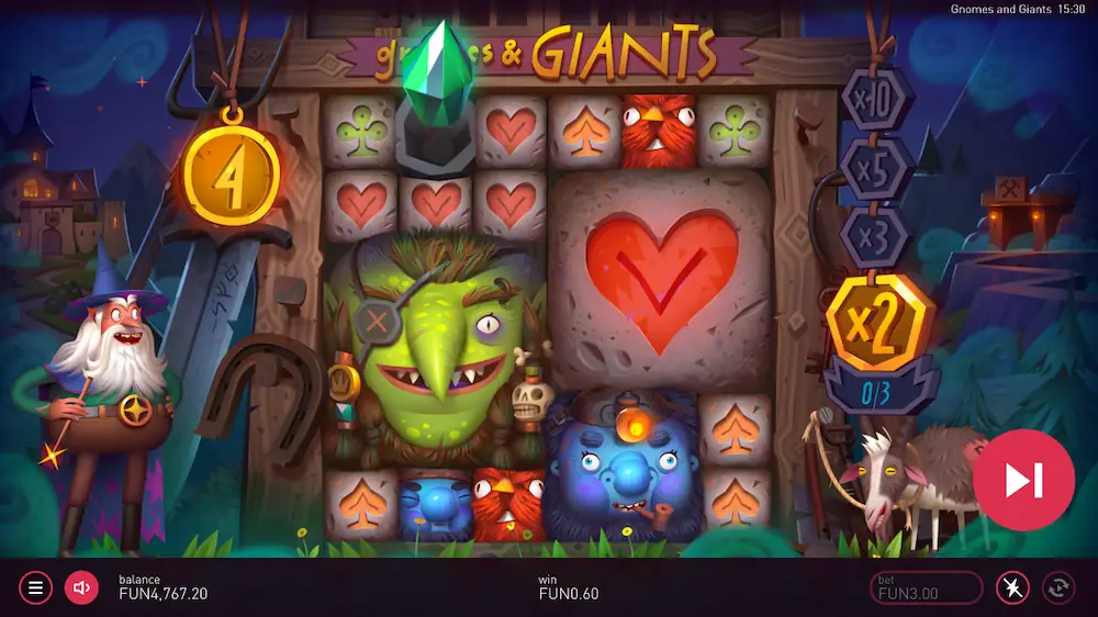 gnomes and giants slot free spins