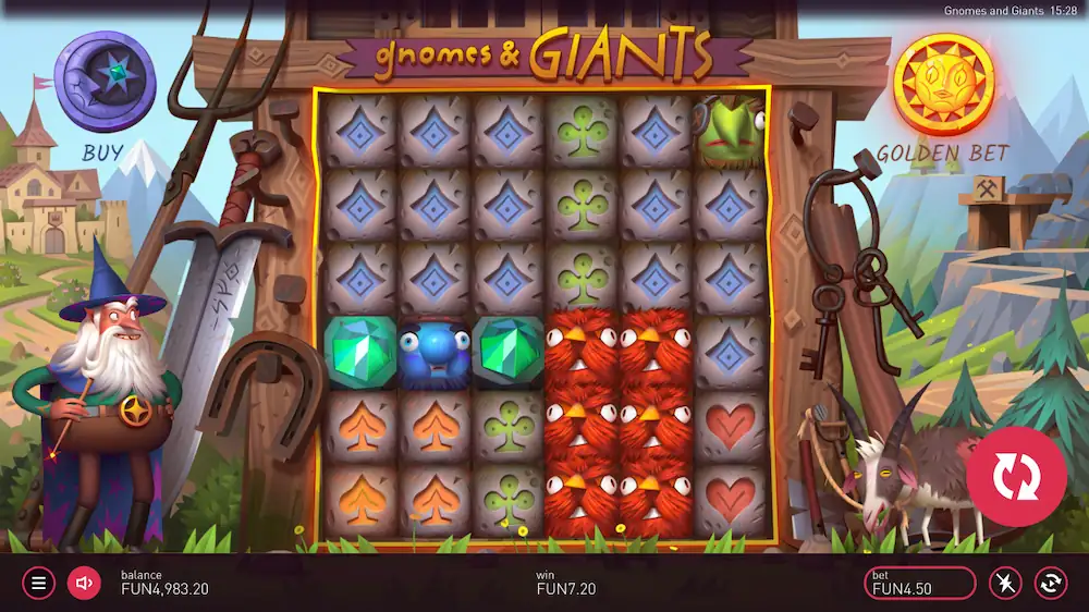 gnomes and giants slot golden bet
