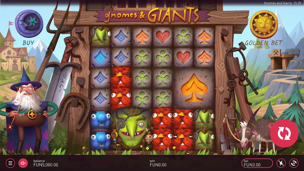 gnomes and giants slot screenshot