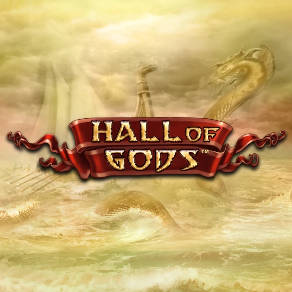Hall of Gods slot_title Logo
