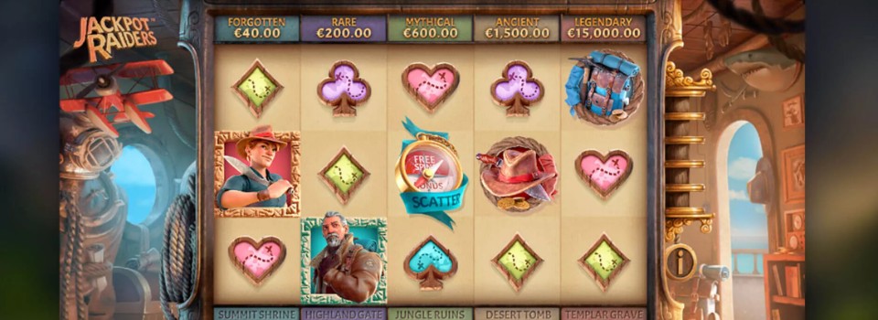 Jackpot Raiders spelplan