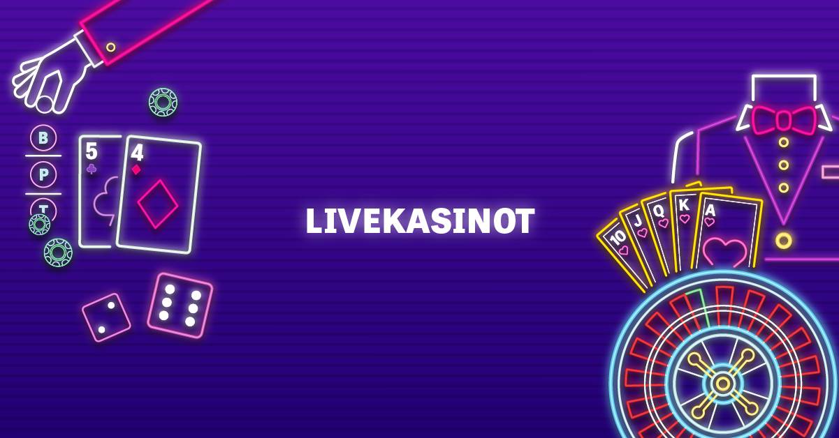 Livekasinot - livekasinon pelejä violetilla pohjalla