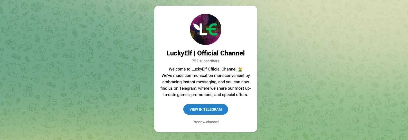 LuckyElf Telegram Kanal