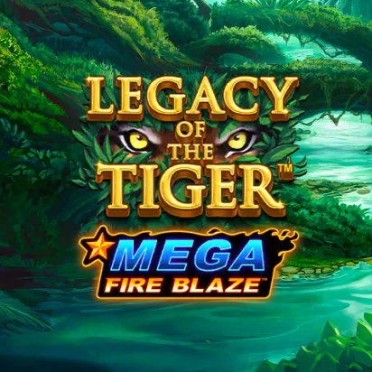 Mega Fire Blaze Jackpots Legacy Of The Tiger slot_title Logo