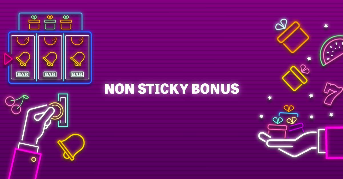 Non sticky bonus violetilla taustalla