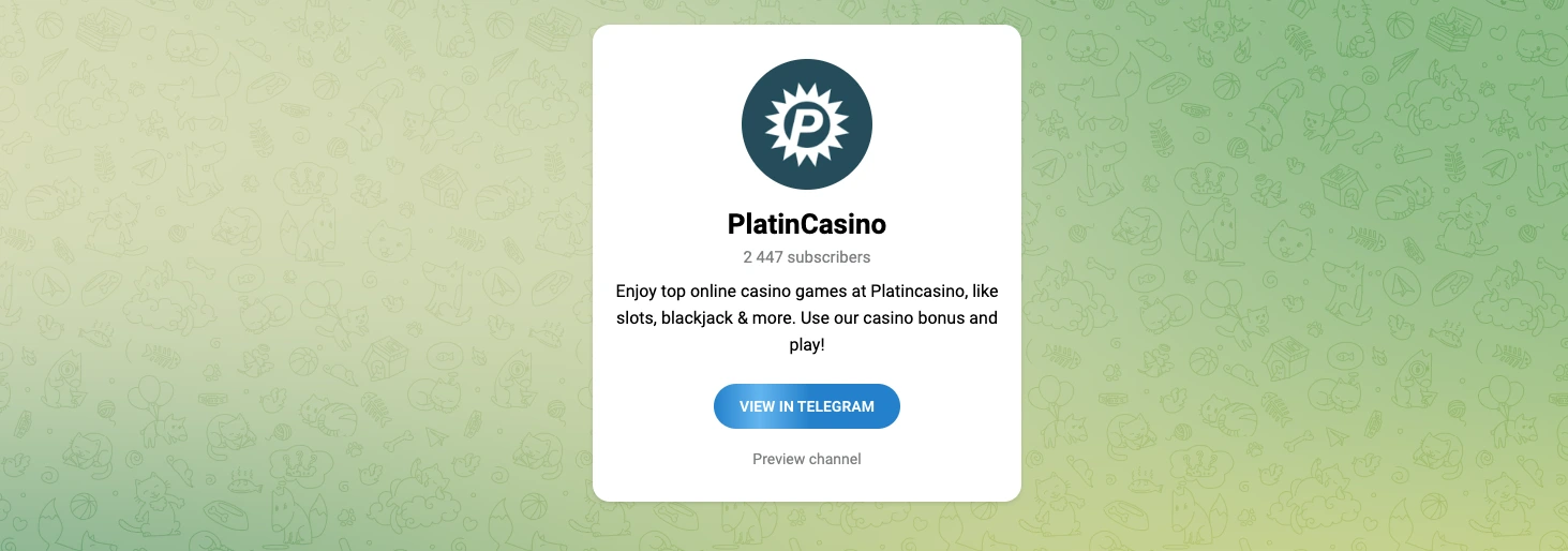 Platin Casino Telegram Kanal