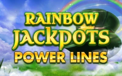 Rainbow Jackpots Power Lines slot_title Logo