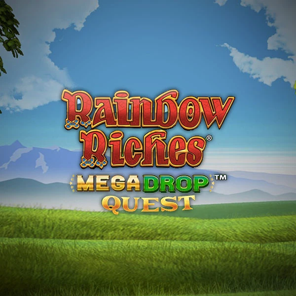 Rainbow Riches Mega Drop Quest slot_title Logo