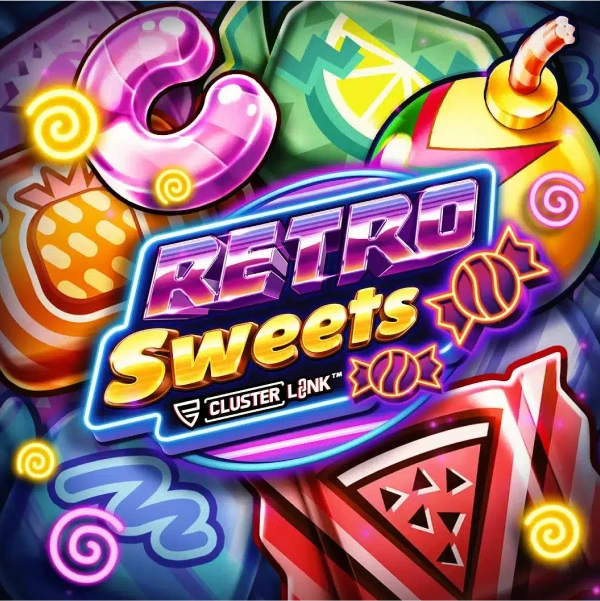 Retro Sweets slot_title Logo