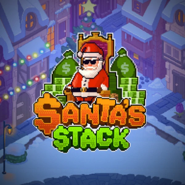 Santa's Stack slot_title Logo