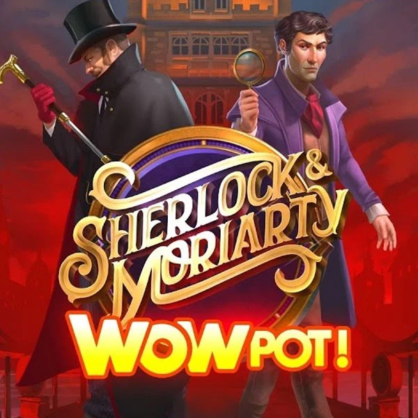 Sherlock And Moriarty Wowpot slot_title Logo