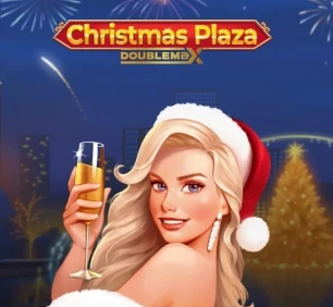 Christmas Plaza DoubleMax slot_title Logo