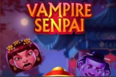 Vampire Senpai slot_title Logo
