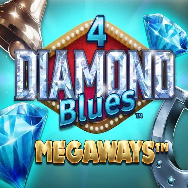 4 Diamond Blues Megaways Slot Logo