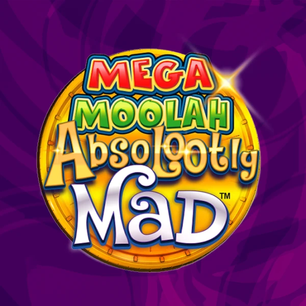 Absolootly Mad Mega Moolah Spelautomat Logo
