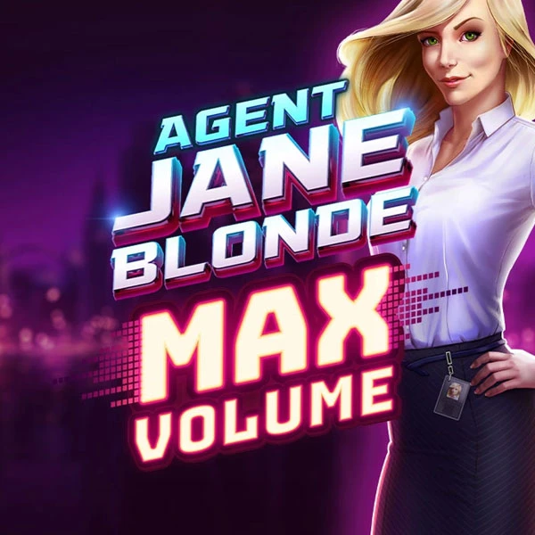 Agent Jane Blonde Max Volume slot_title Logo