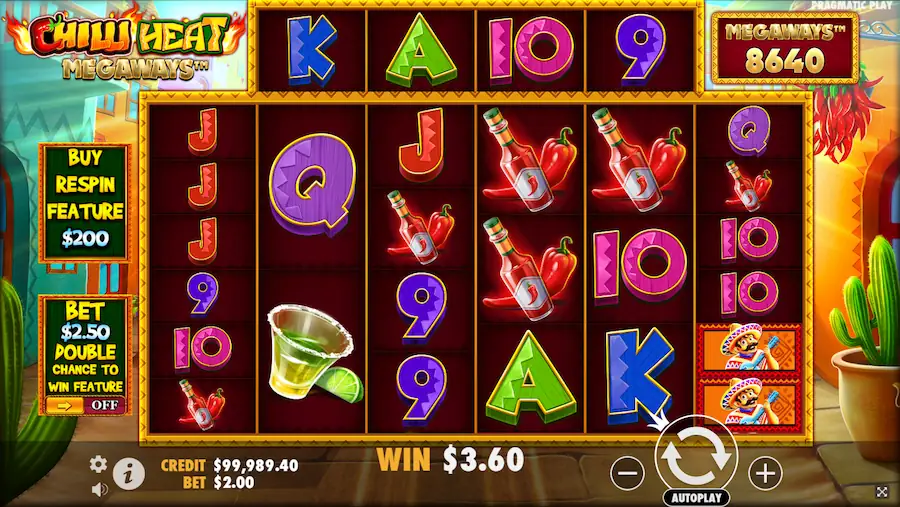 chilli heat megaways slot screenshot