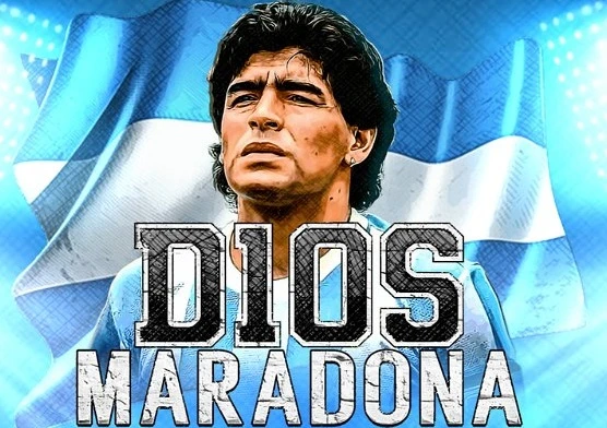 D10S Maradona slot_title Logo