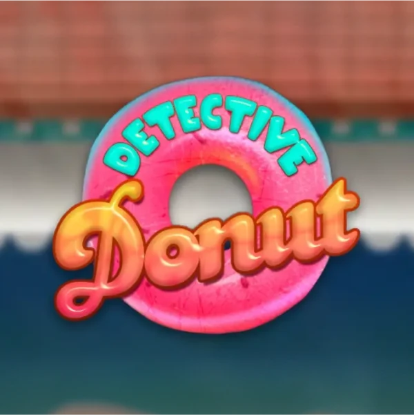 Detective Donut Slot Logo