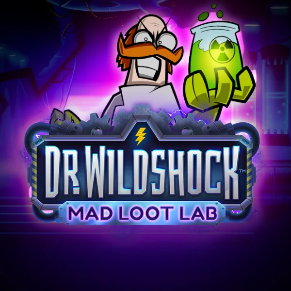Dr Wildshock: Mad Loot Lab Slot Logo