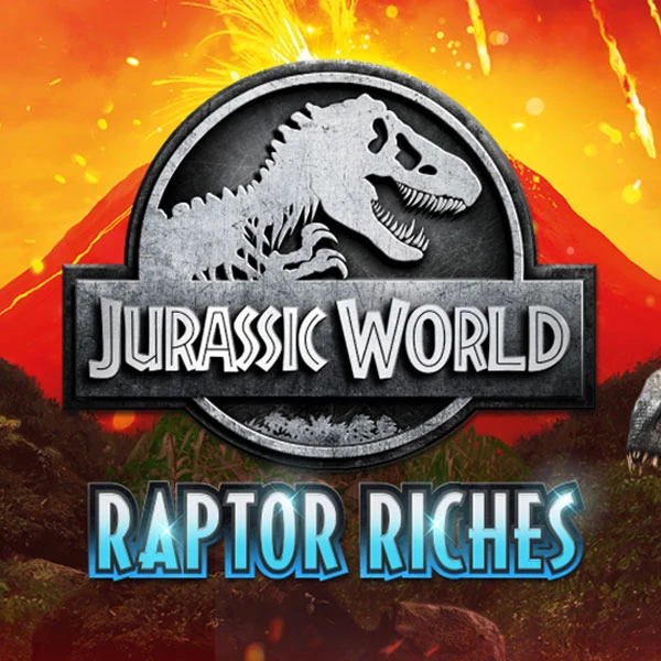 Jurassic World Raptor Riches Spielautomat Logo