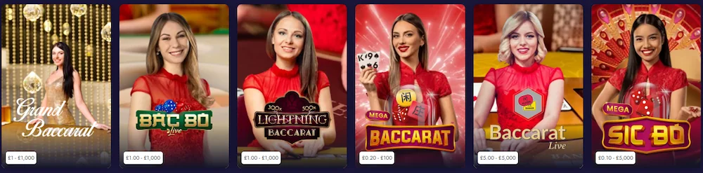 live baccarat games