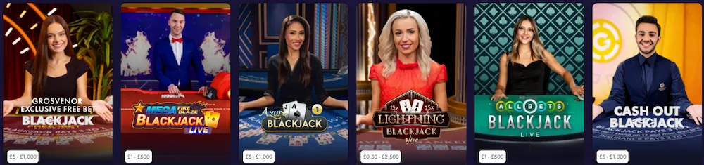 live blackjack games