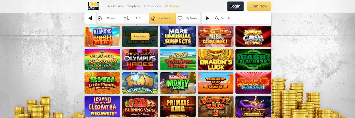 loot casino slots