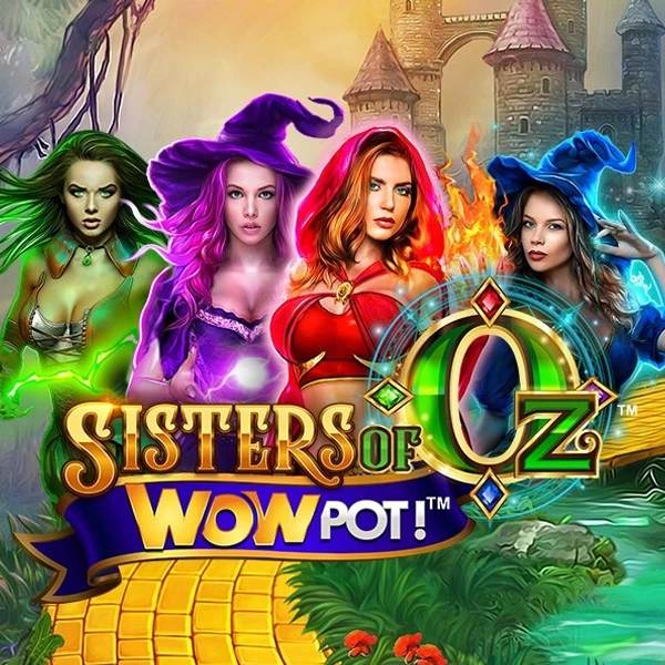 Sisters Of Oz Wowpot Spelautomat Logo