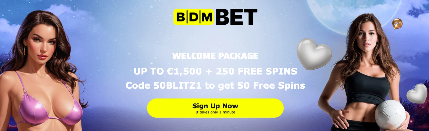 BDMBet 50 No Deposit Free Spins