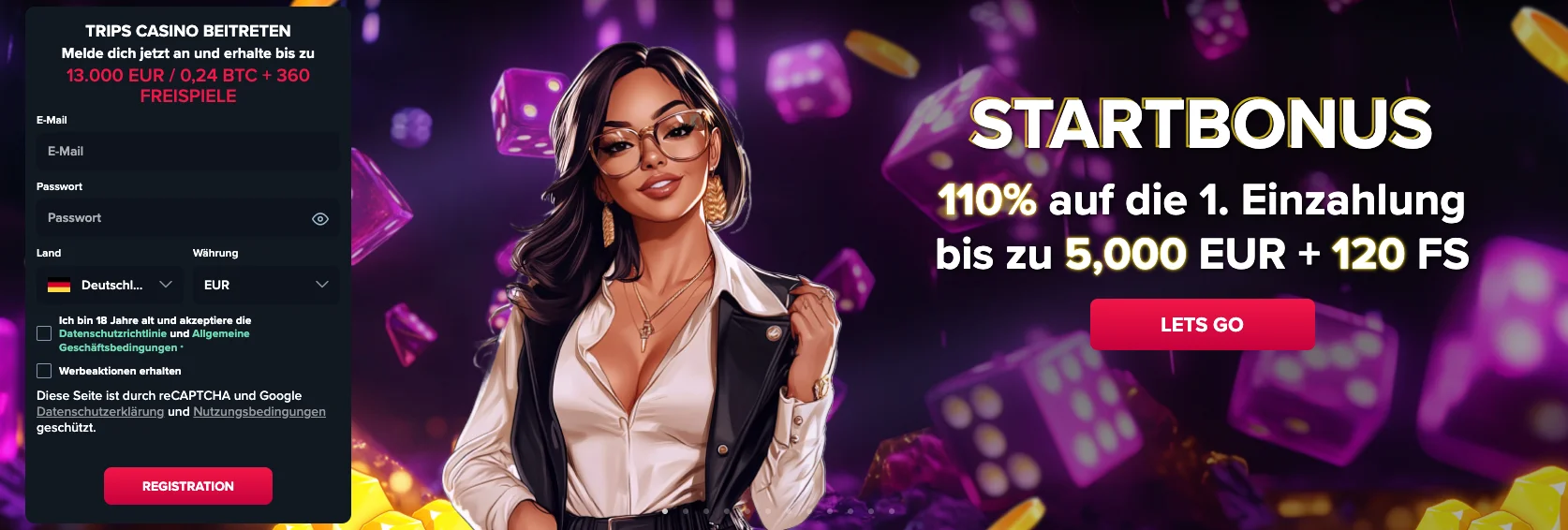 Trips Casino Willkommensbonus