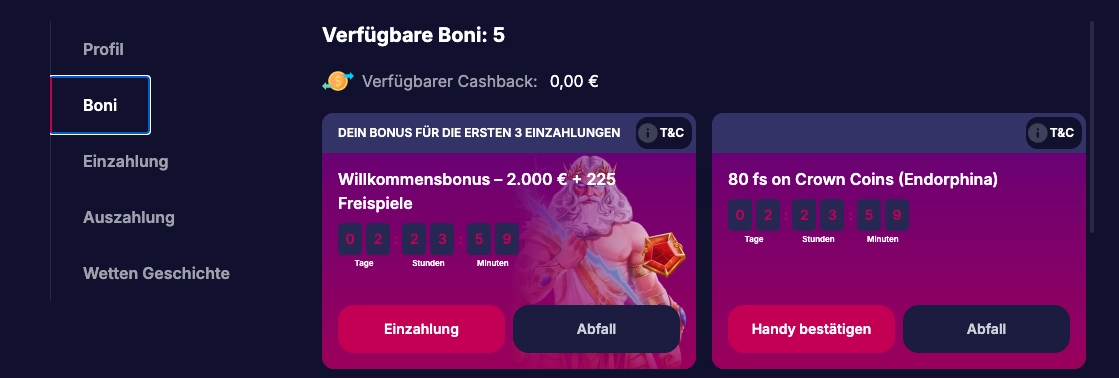 NV Casino No Deposit Bonus