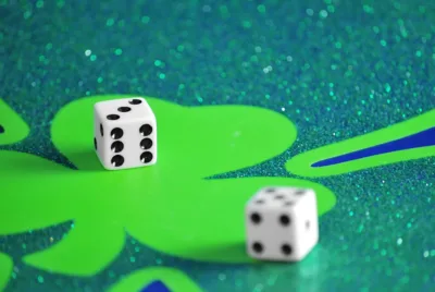 Dice and shamrock
