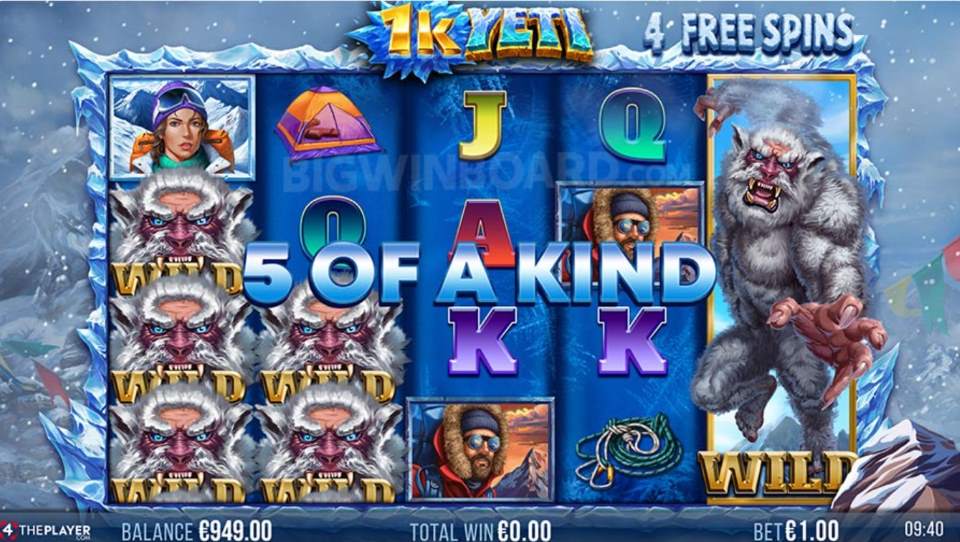 1K Yeti Slot Bonus Features and Free Spins