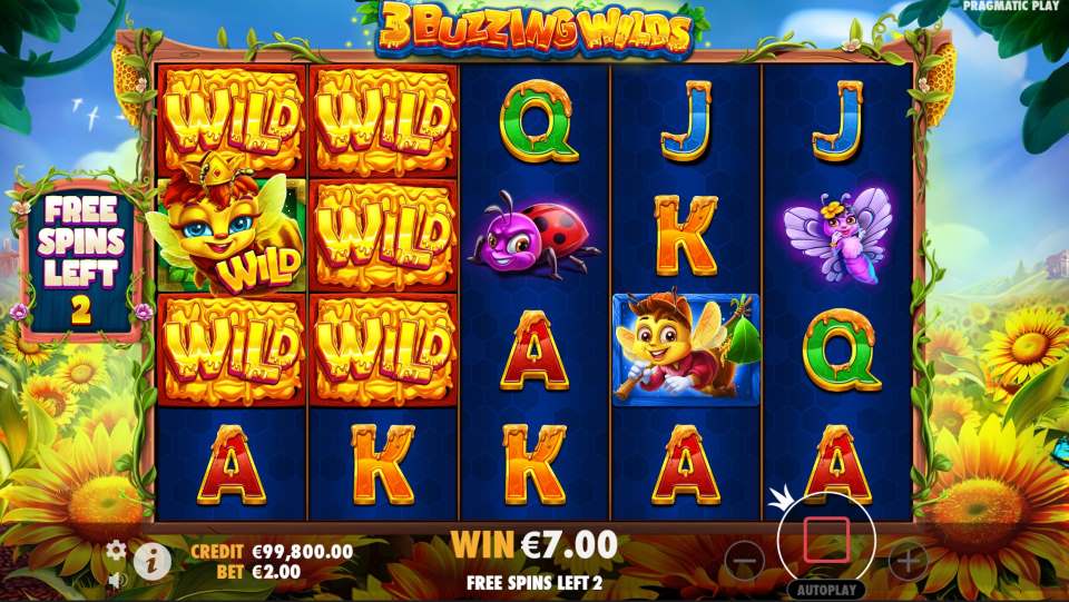 3 Buzzing Wilds Slot Bonus Features and Free Spins