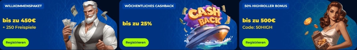 BillionaireSpin Casino Willkommenspaket
