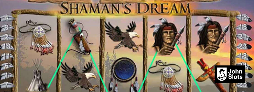 Slot page gameplay of shamans dream