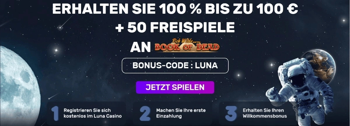 Luna Slots Casino Willkommensbonus