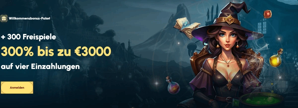 SpellWin Casino Willkommenspaket